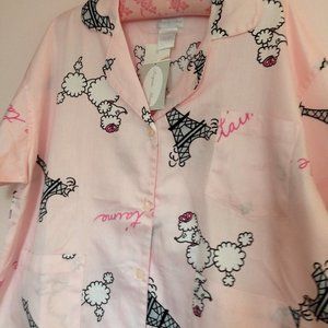 Woman's  Paris Print Short Pajamas by Aegean Sleep